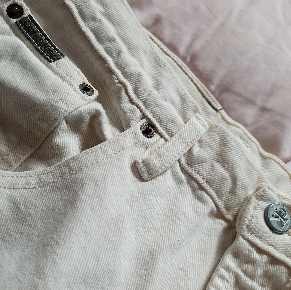 Womens  CALVIN KLIEN Jeans  White, Denim, high rise , striaght leg